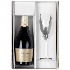 Estuche Las Perdices Espumante Extra Brut Corto + Copa